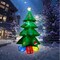 10Feet Inflatable Christmas Tree Decoration Outdoor Indoor Christmas Tree Blow up Decoration Christmas Party Gifts for Children Yard Outdoor Inflatable Tree Cute Display with LED Lights